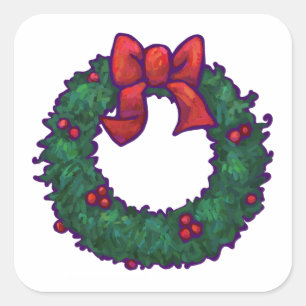 Sticker Carré Boughs de Holly