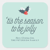 Sticker Carré Boughs de Holly (Devant)