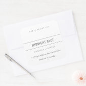 STICKER CARRÉ BOUGIE BLANCHE BLANCHE MINIMALE MODERNE SIMPLE ET  (Enveloppe)