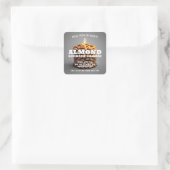 Sticker Carré Bougie d'amande (Sac)