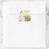 Sticker Carré Bougie de lys croisée (Sac)