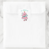 Sticker Carré Bougie Fir Life, Bougie Xmas Tree (Sac)