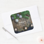 Sticker Carré Bougies maison Personnalisées (Enveloppe)