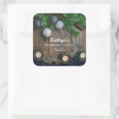 Sticker Carré Bougies maison Personnalisées (Sac)