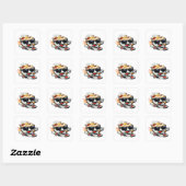 Sticker Carré Bouillie de Sprint (Feuille)