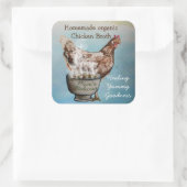 Sticker Carré bouillon de poulet fait maison (Sac)