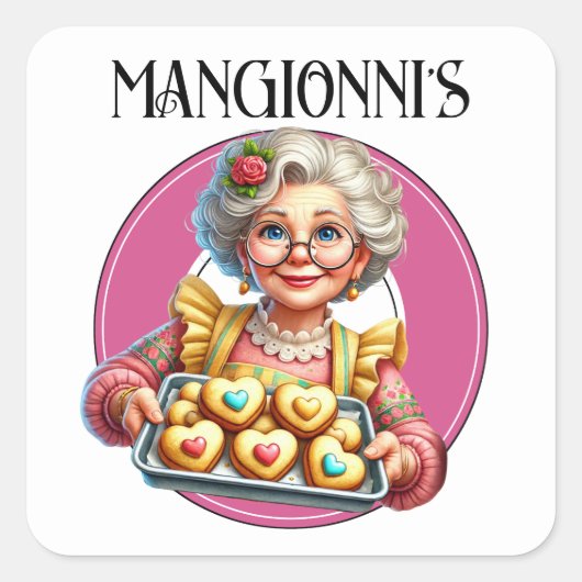 Sticker Carré Boulangerie (Devant)