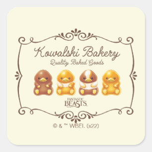 Sticker Carré Boulangerie Kowalski - Bichons pour bébés