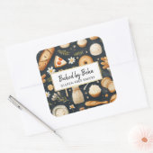 Sticker Carré Boulangerie, Pain, Pâtisseries (Enveloppe)