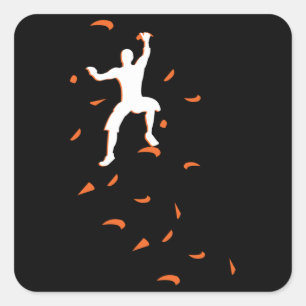 Sticker Carré Bouldering Boulder Sport Escalade Mur