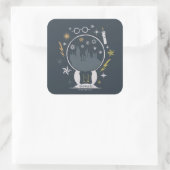 Sticker Carré Boule à neige graphique HOGWARTS™ (Sac)