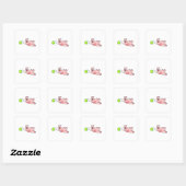 Sticker Carré Boule de Bowling (Feuille)