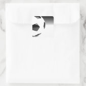 Sticker Carré Boule de football (Sac)