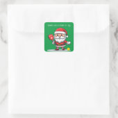 Sticker Carré Boule de Noël 🎅 personnalisable (Sac)