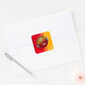 Sticker Carré Boule Disco Étincelante