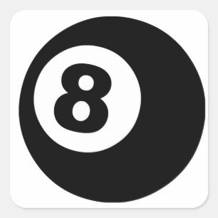 Sticker Carré Boule huit