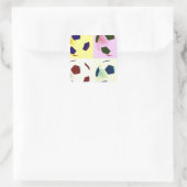 Sticker Carré Boules de soccer pop art (Sac)