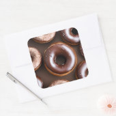 Sticker Carré Boulettes de chocolat avec arrosage (Enveloppe)