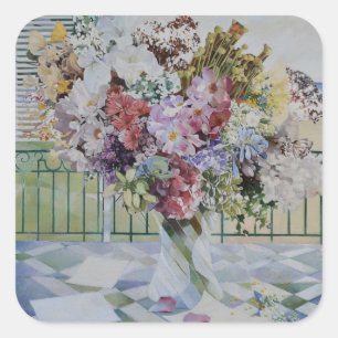 Sticker Carré Bouquet