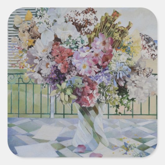 Sticker Carré Bouquet (Devant)