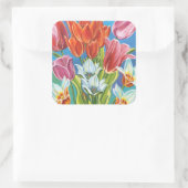 Sticker Carré Bouquet à la frontière III (Sac)