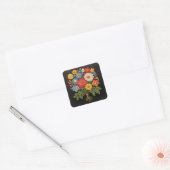 Sticker Carré Bouquet de fleurs (Enveloppe)