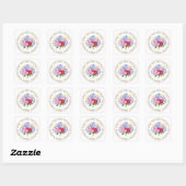 Sticker Carré Bouquet de fleurs (Feuille)