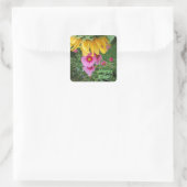 Sticker Carré Bouquet de Pâques (Sac)
