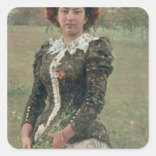 Sticker Carré Bouquet de ressort