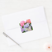 Sticker Carré Bouquet Hydrangea (Enveloppe)