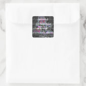 Sticker Carré Bouquet Techno (Sac)