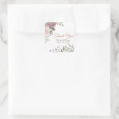 Sticker Carré Bouquet vintage Dusty Rose Floral (Sac)