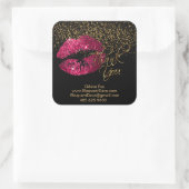 Sticker Carré Bouquets Eloquent Deva - Merci (Sac)