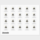 Sticker Carré Boutique adorée (Feuille)