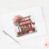 Sticker Carré Boutique Douce Saint-Valentin (Enveloppe)