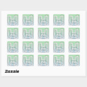 Sticker Carré Bouton Hella (Feuille)