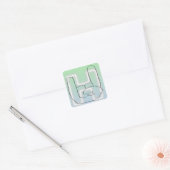 Sticker Carré Bouton Hella (Enveloppe)