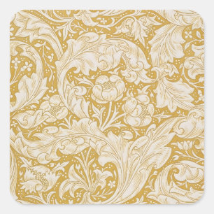 Sticker Carré Boutonnière de Fleur Classique de William Morris