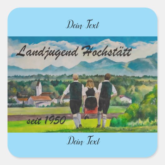 Sticker Carré Boutons (Devant)