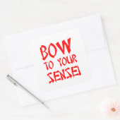 Sticker Carré Bow to Your Sensei (Enveloppe)