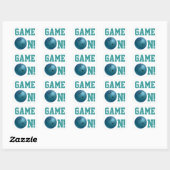 Sticker Carré Bowling Ball Blue (Feuille)