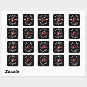 Sticker Carré Boxe Champ Box Sports Martial Arts Fighter (Feuille)