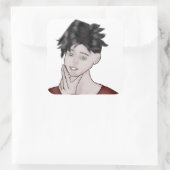 Sticker Carré  Boy Drawing (Sac)