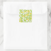 Sticker Carré Branche de citronnier : Motif sans fil (Sac)