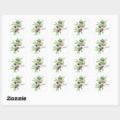 Sticker Carré Branche d'olive aquarelle (Feuille)