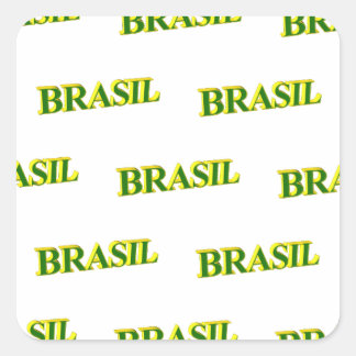 Sticker Carré Brasil 3D