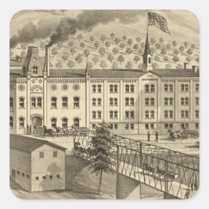 Sticker Carré Brasserie et malt maison de A Reymann