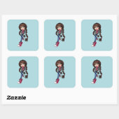 Sticker Carré Bratz (Feuille)