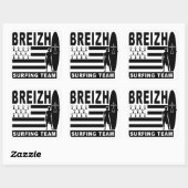 Sticker Carré Breizh surfing (Feuille)