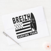 Sticker Carré Breizh surfing (Enveloppe)